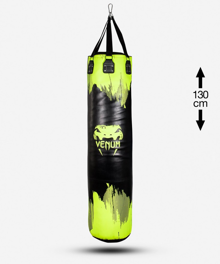 saco de pancada venum hurricane - amarelo neopreto - 130 cm