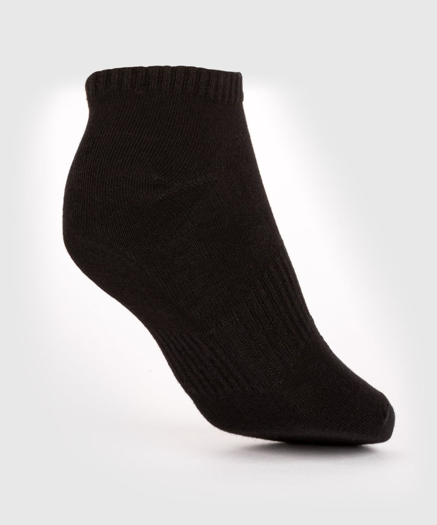 meias venum classic footlet - conjunto com 3 unidades - pretobranco