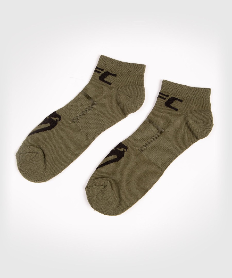 conjunto de 2 meias de performance unissex ufc venum authentic fight week - cáqui