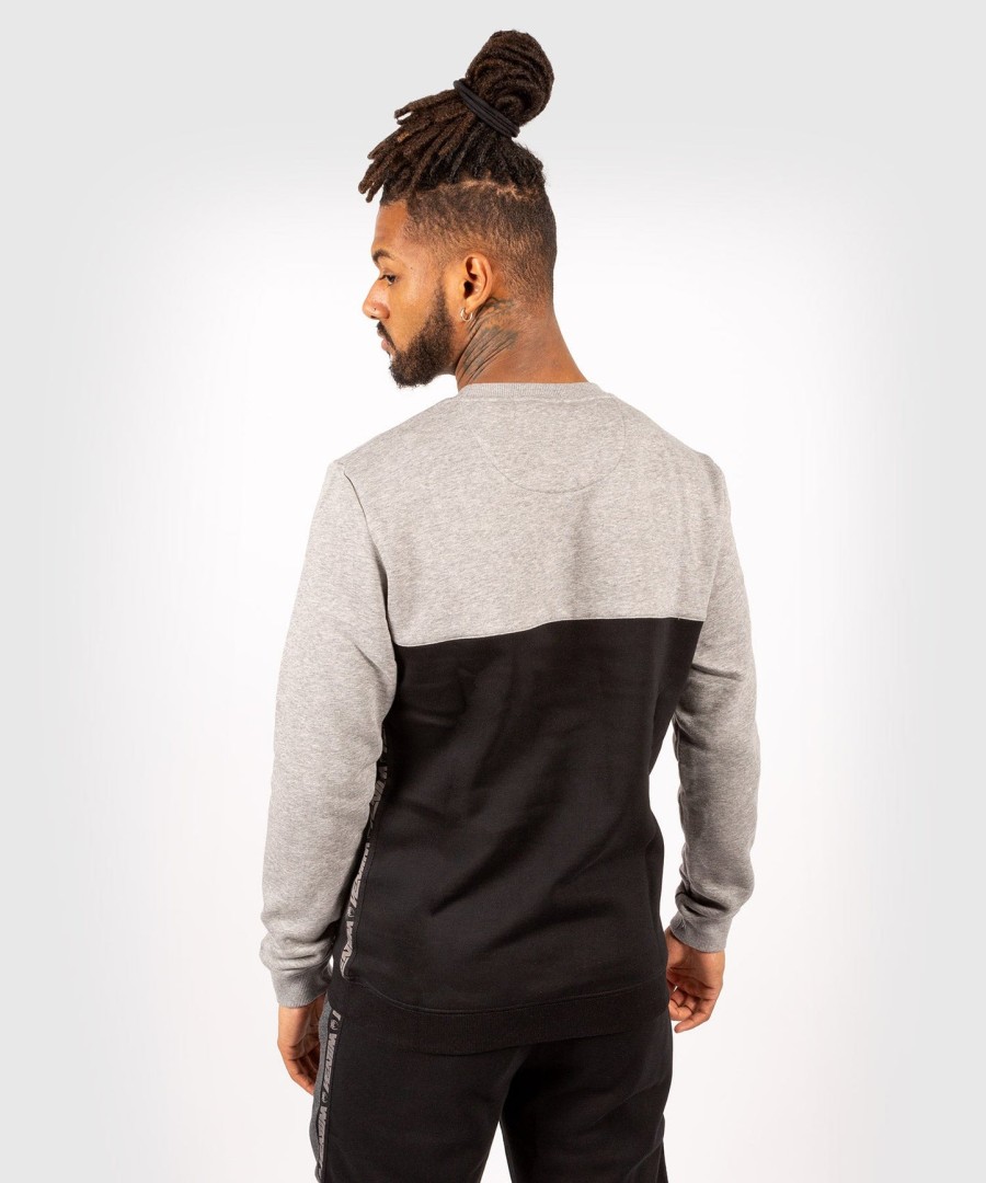 moletom venum connect crewneck - pretocinza mesclado