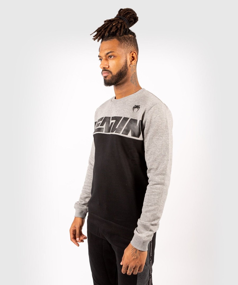 moletom venum connect crewneck - pretocinza mesclado