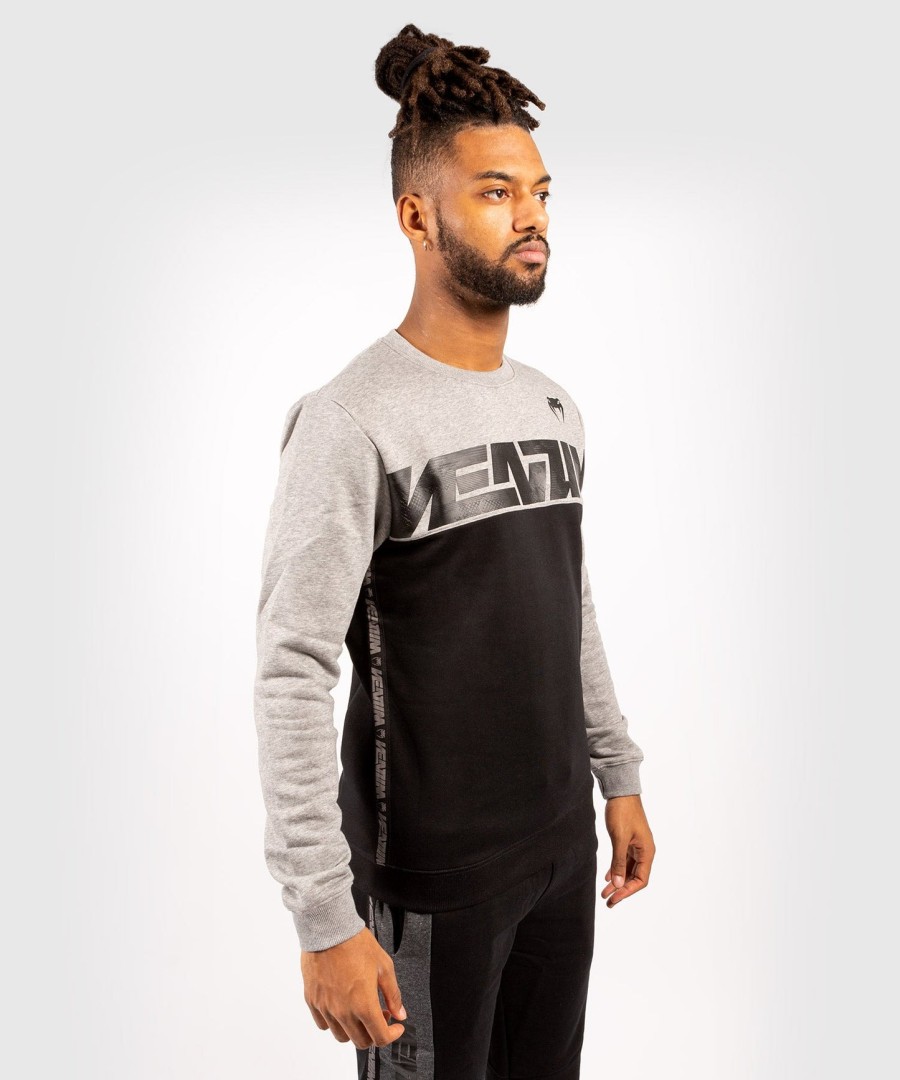moletom venum connect crewneck - pretocinza mesclado