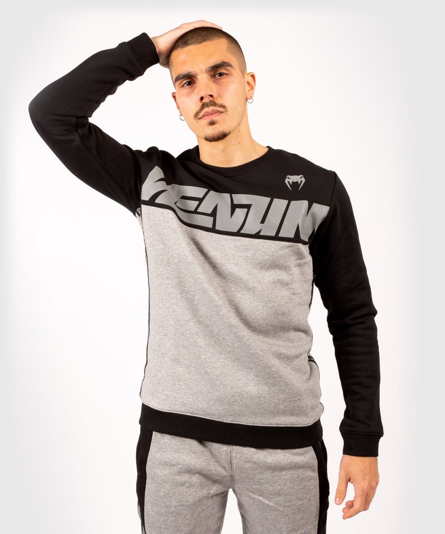 moletom venum connect crewneck - pretocinza mesclado escuro
