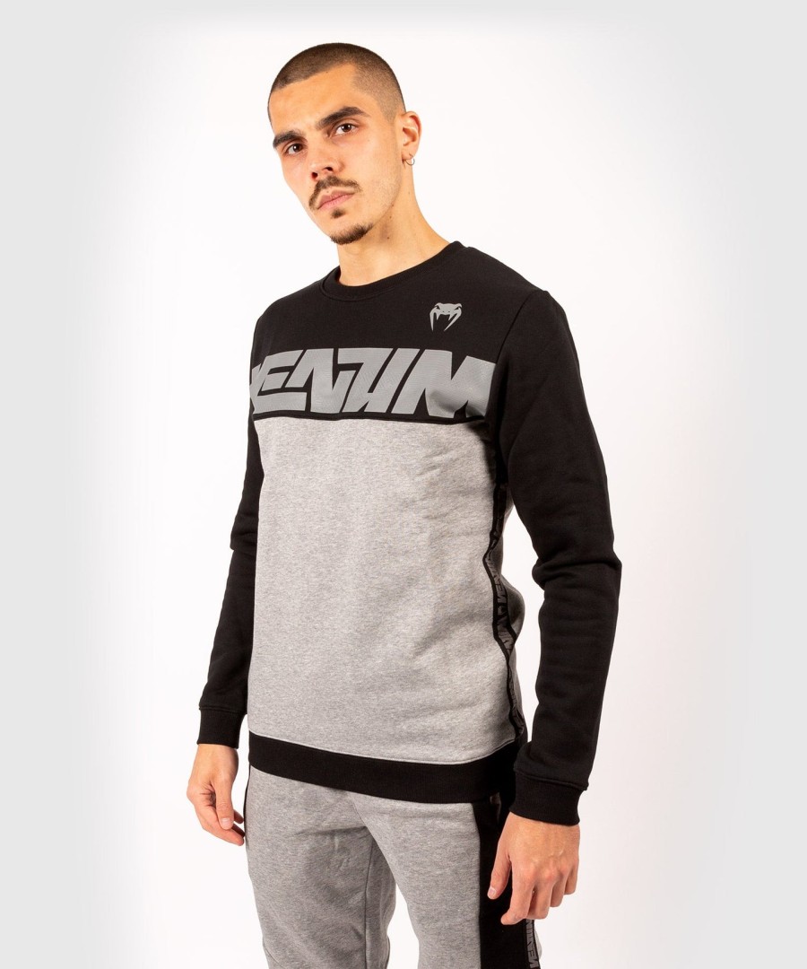moletom venum connect crewneck - pretocinza mesclado escuro