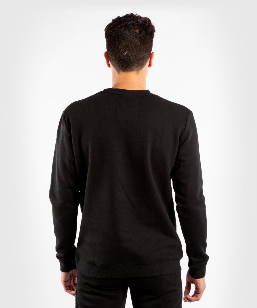 moletom venum stripes com gola redonda - preto