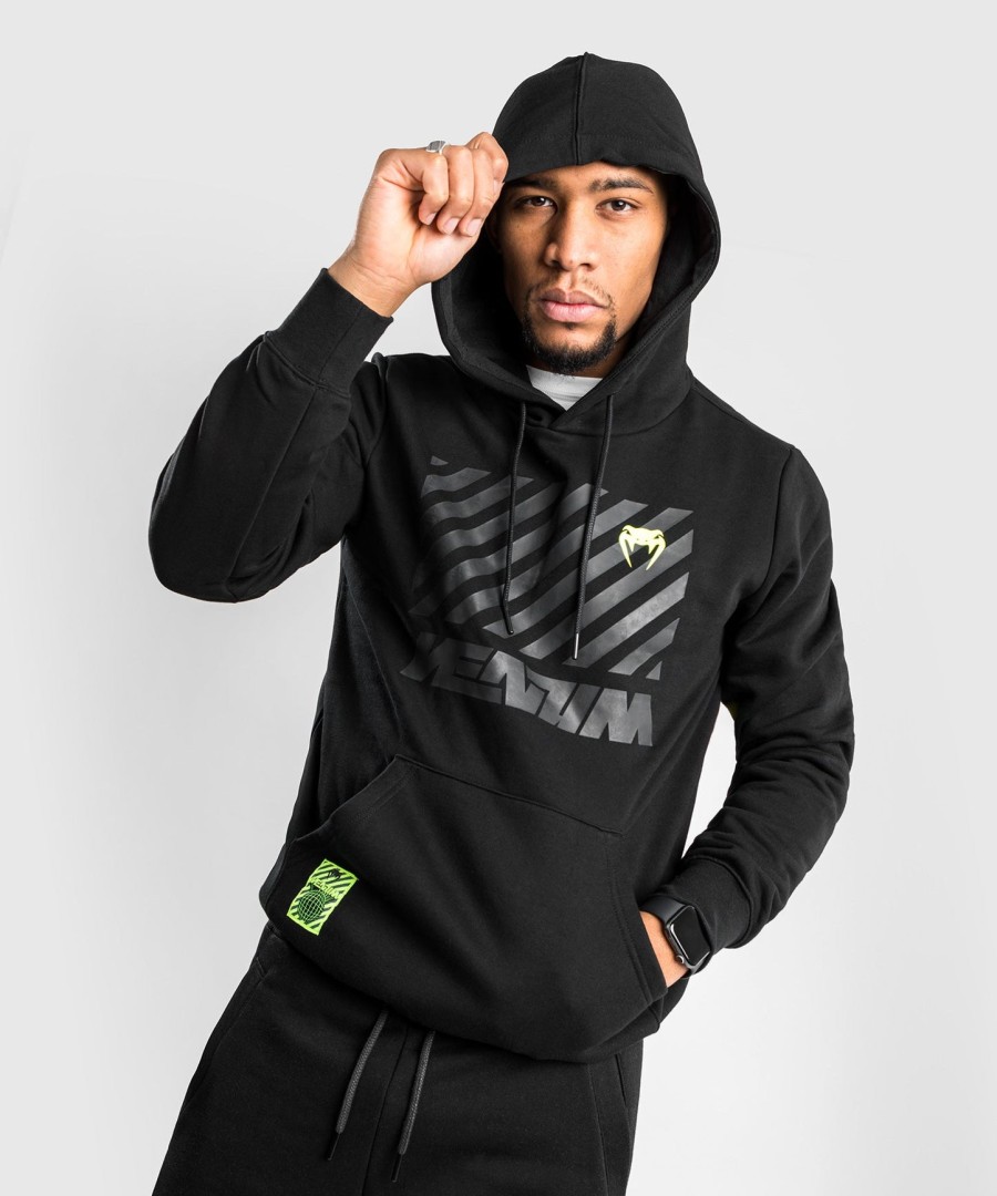 moletom com capuz venum strips - preto