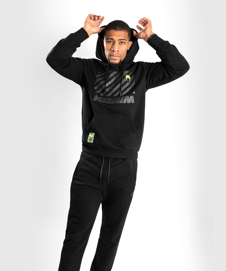 moletom com capuz venum strips - preto