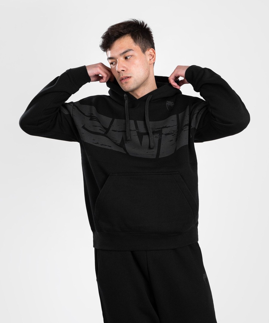 moletom com capuz venum connect xl - modelagem oversize - preto