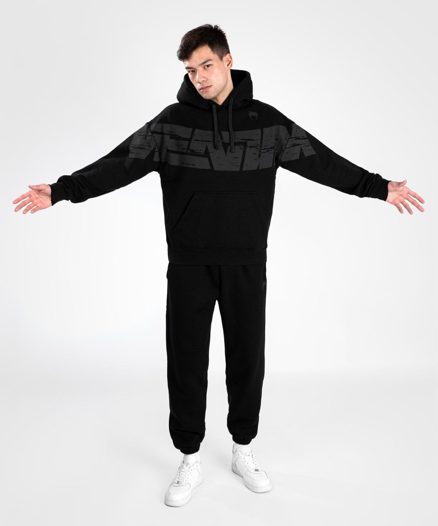 moletom com capuz venum connect xl - modelagem oversize - preto