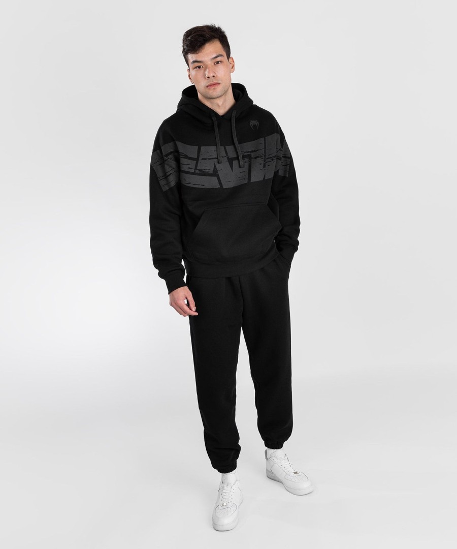 moletom com capuz venum connect xl - modelagem oversize - preto