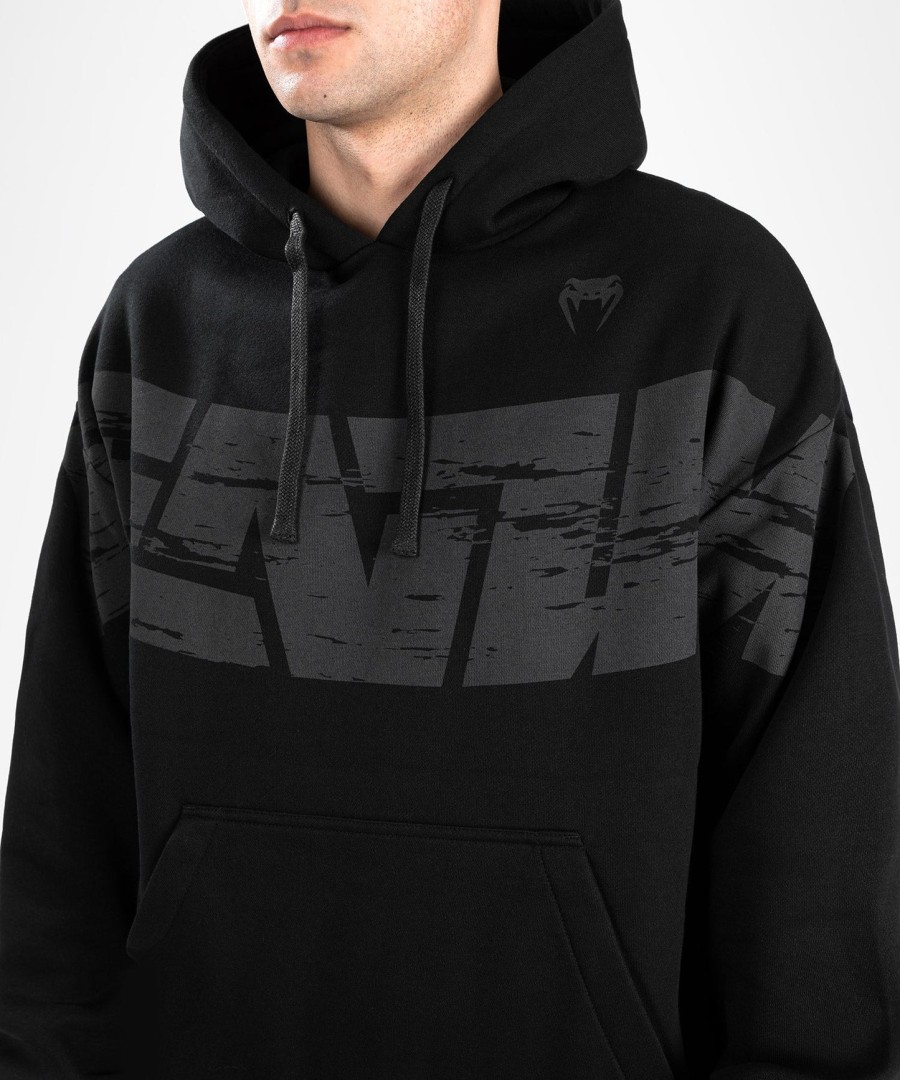 moletom com capuz venum connect xl - modelagem oversize - preto