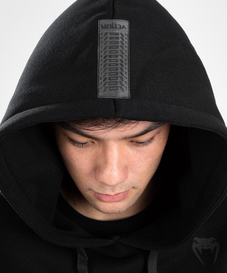 moletom com capuz venum connect xl - modelagem oversize - preto