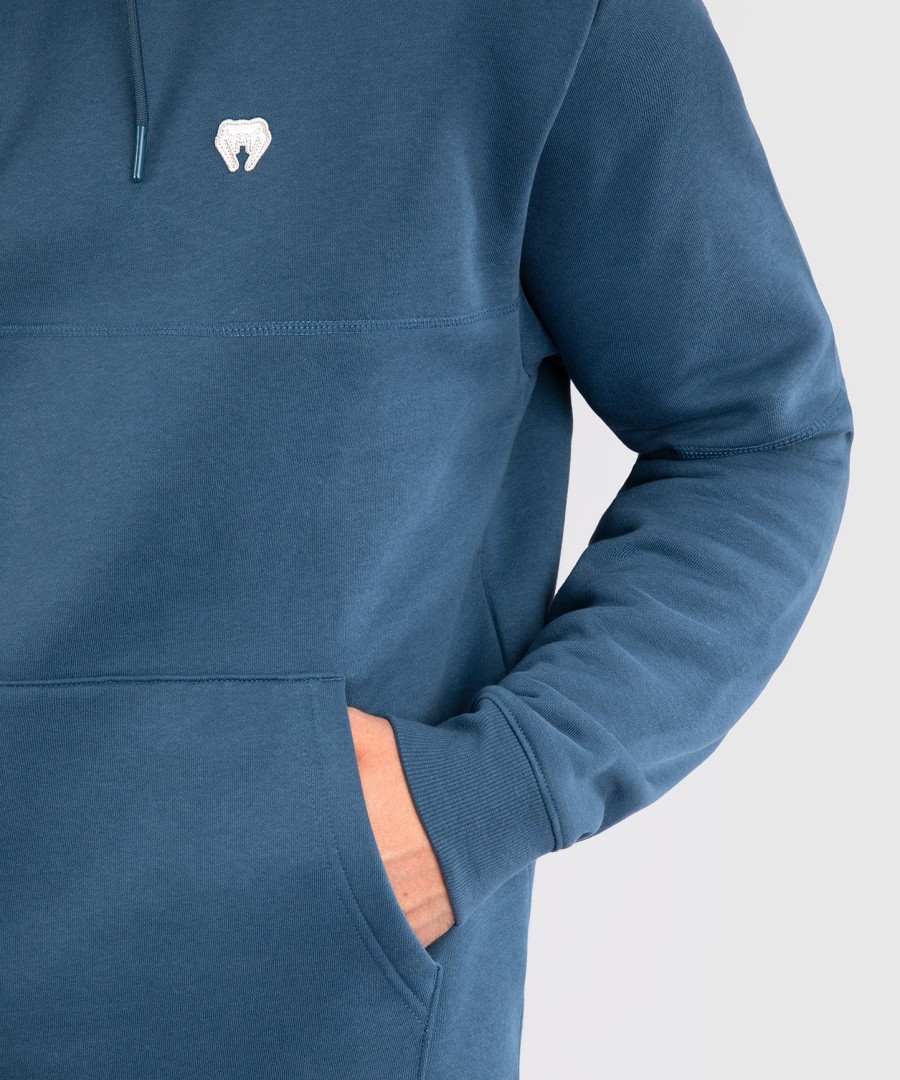 moletom com capuz venum silent power - azul pavão