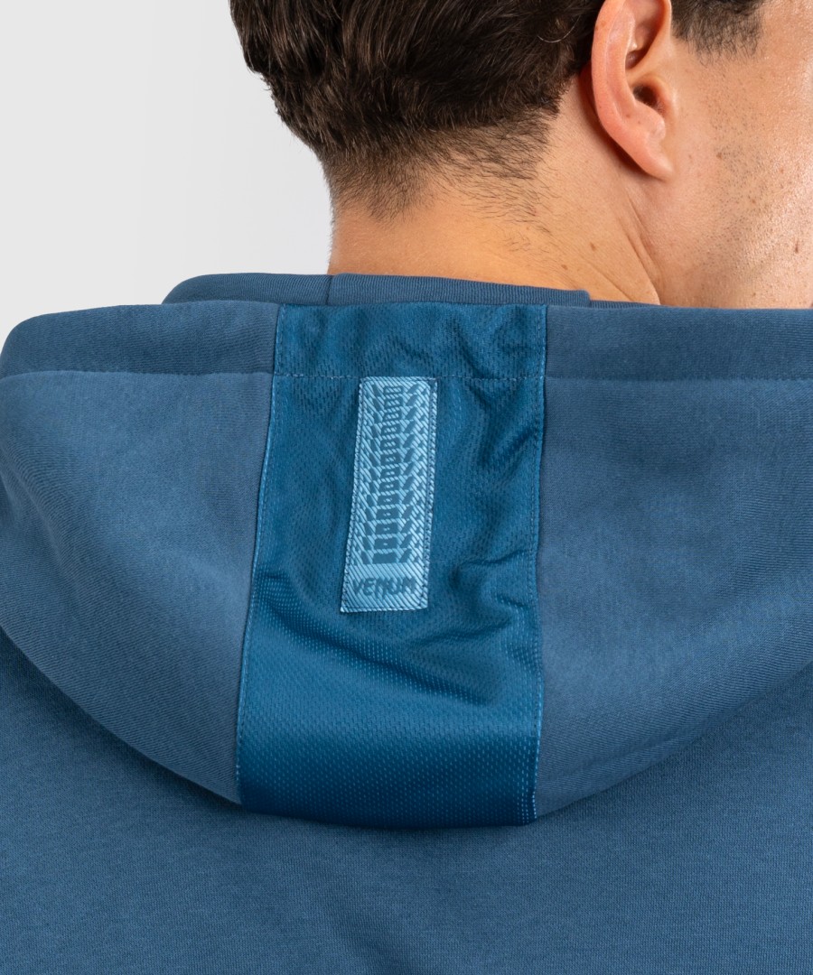 moletom com capuz venum silent power - azul pavão