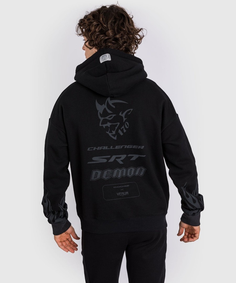 moletom com capuz venum x dodge demon 170 - preto