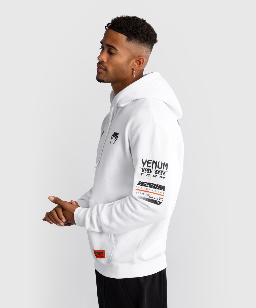 moletom com capuz venum motorsport - branco neve