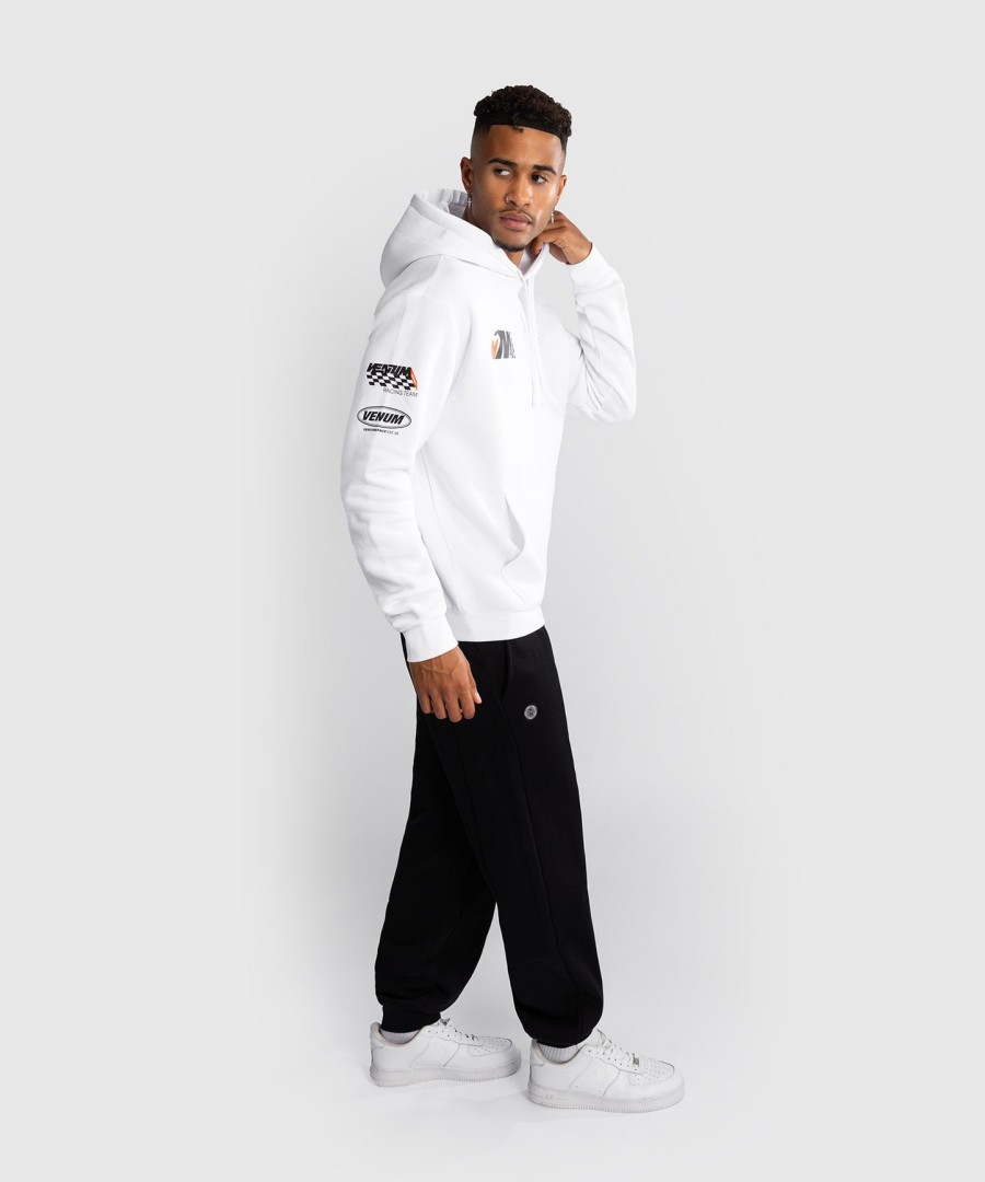 moletom com capuz venum motorsport - branco neve