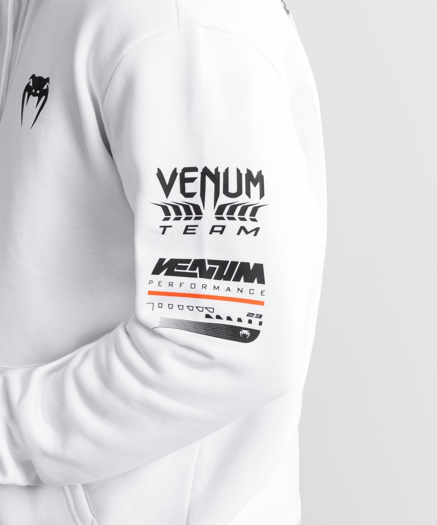 moletom com capuz venum motorsport - branco neve