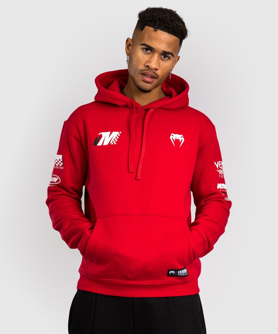 moletom com capuz venum motorsport - vermelho racer