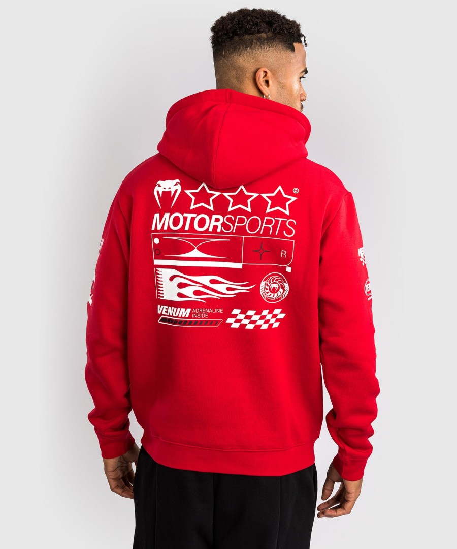 moletom com capuz venum motorsport - vermelho racer