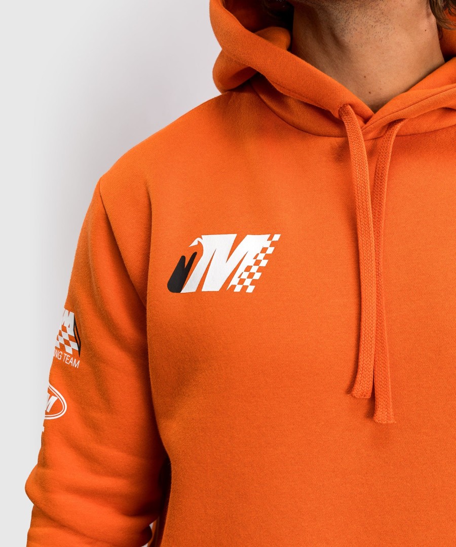 moletom com capuz venum motorsport - tangerina