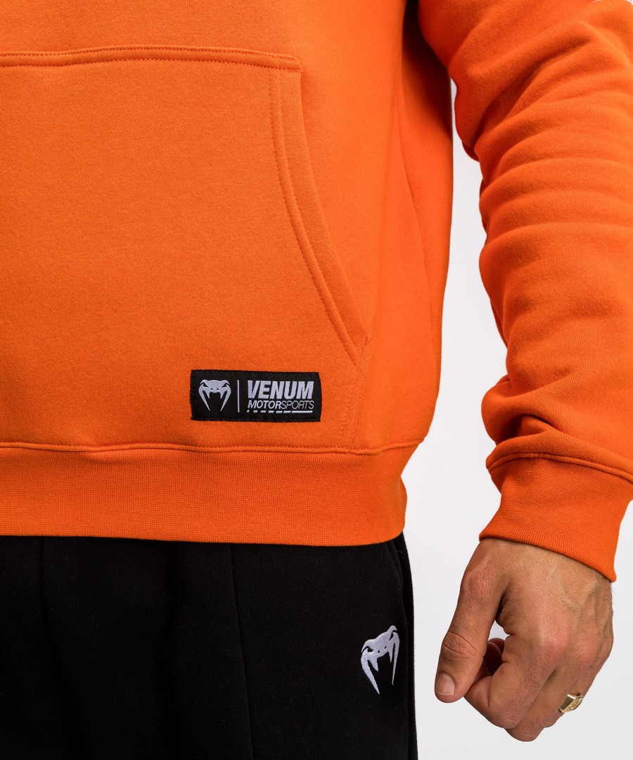 moletom com capuz venum motorsport - tangerina