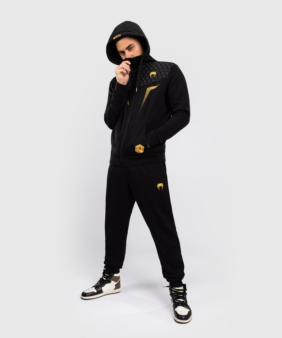 jaqueta com capuz fk x venum hexagone mma - pretodourado