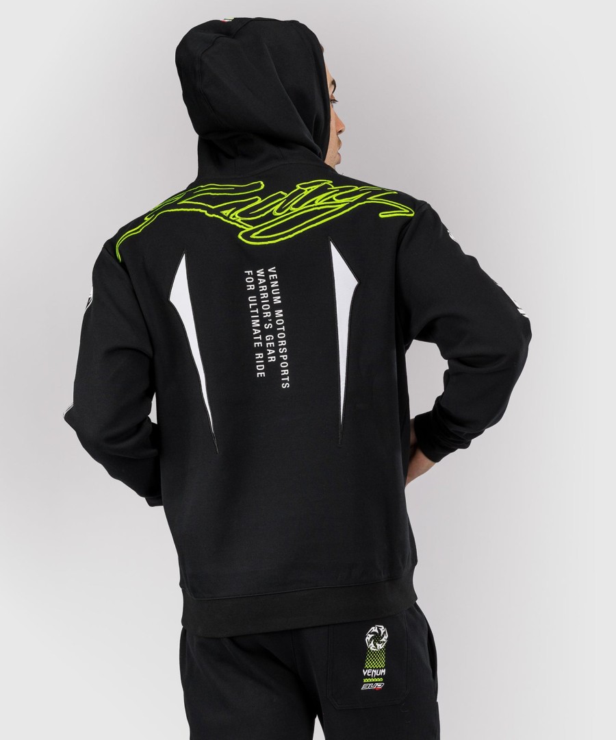 moletom com capuz masculino venum x bud racing - pretobrancoverde limão