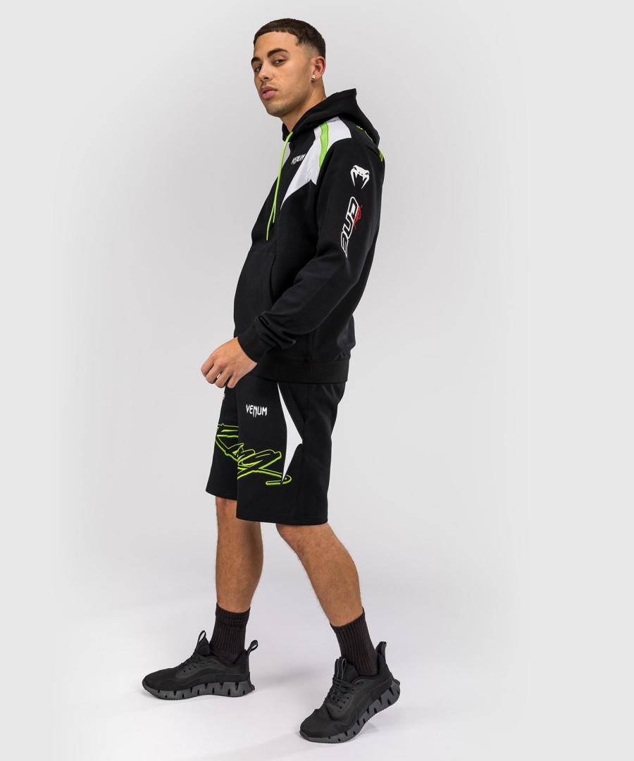 moletom com capuz masculino venum x bud racing - pretobrancoverde limão
