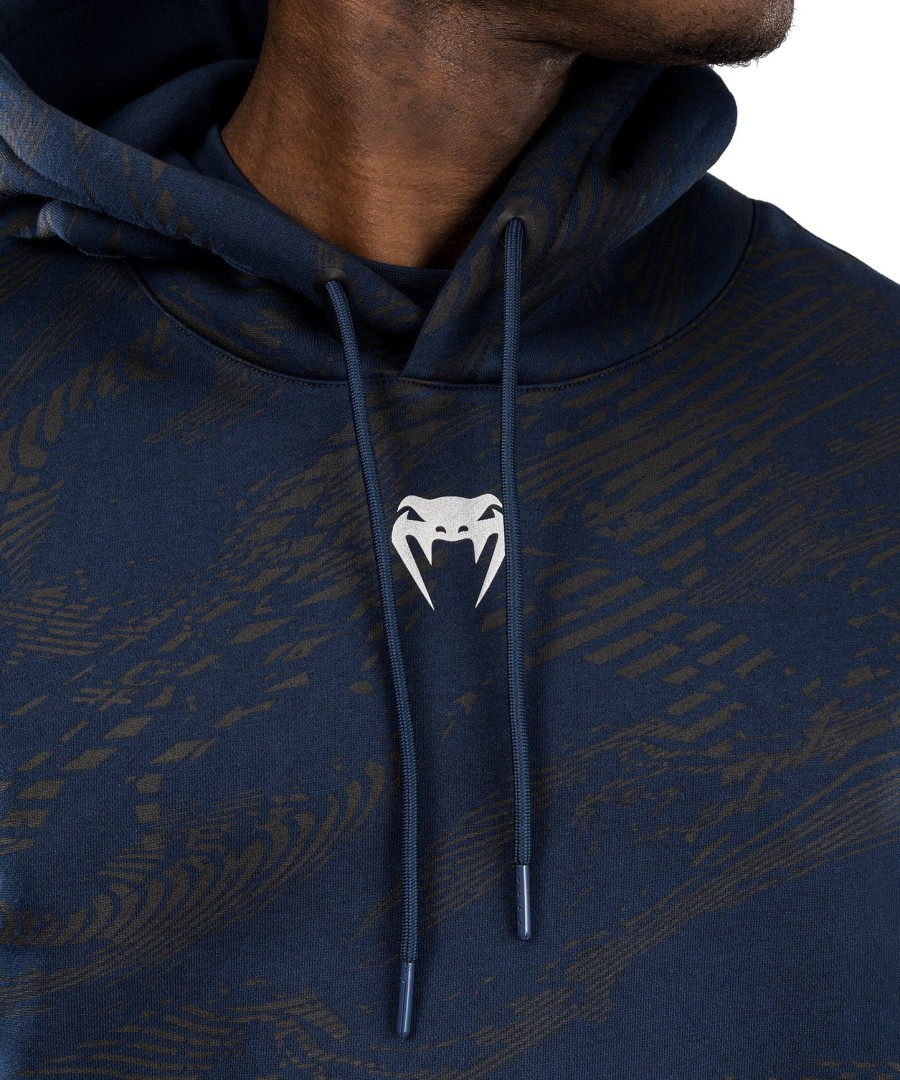 moletom com capuz ufc fusion by venum fight week masculino - azul oceânico