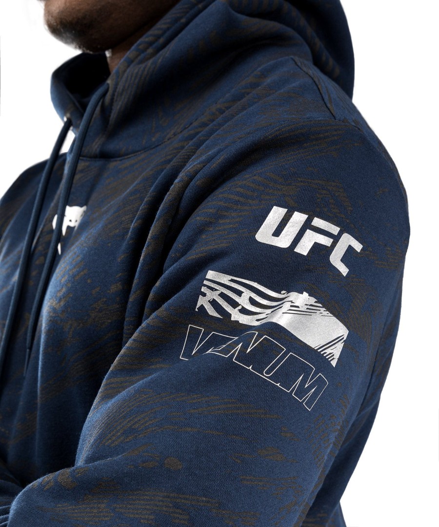 moletom com capuz ufc fusion by venum fight week masculino - azul oceânico