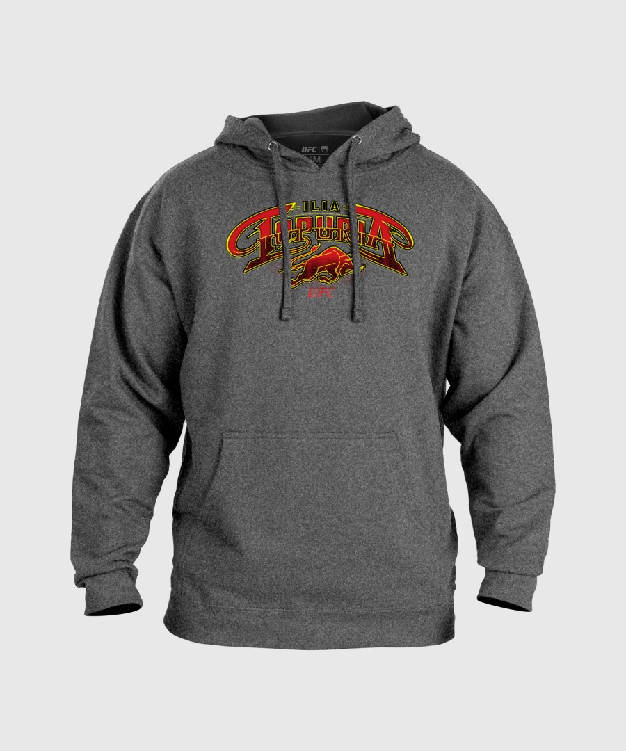 moletom ufc unrivaled by venum heather grey ilia topuria masculino