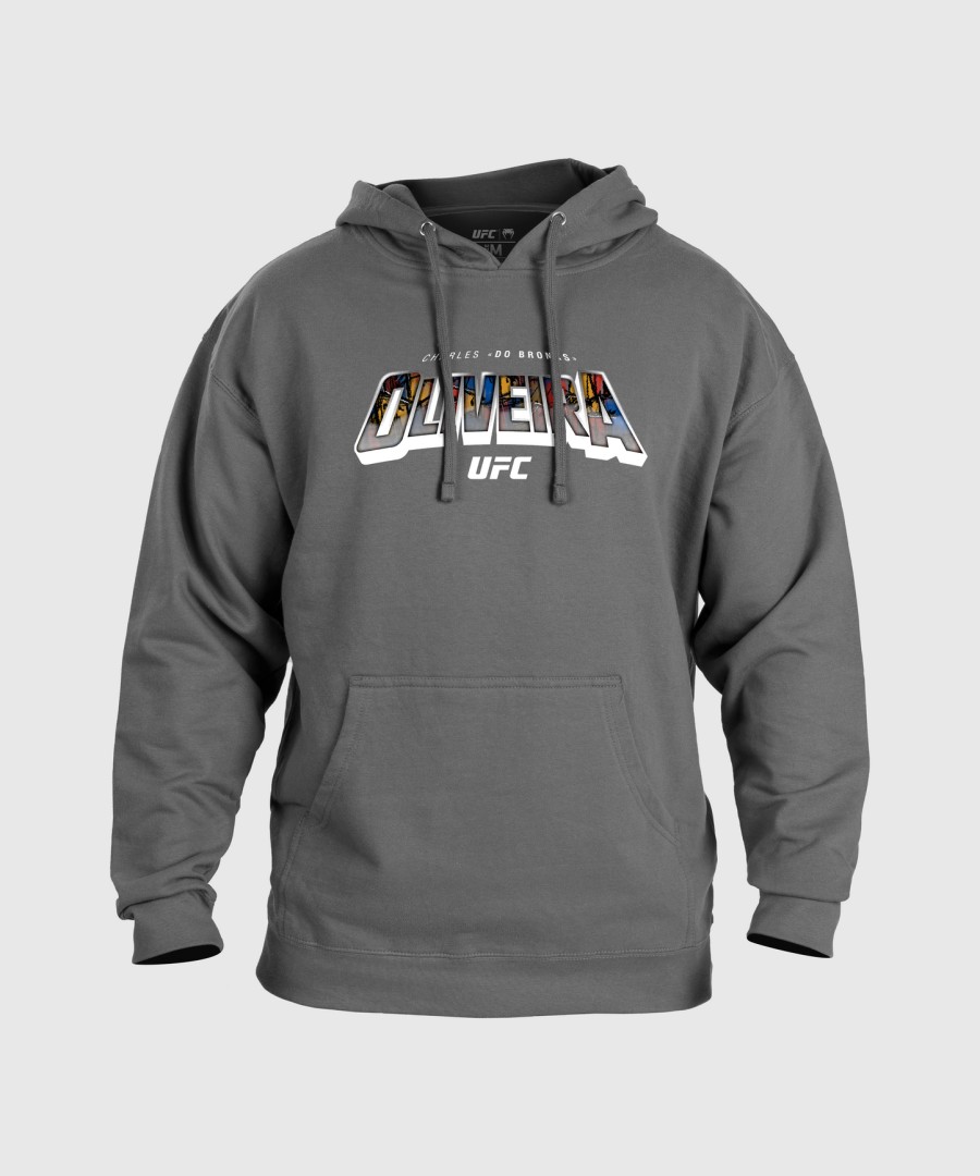moletom masculino ufc unrivaled by venum heather grey charles oliveira