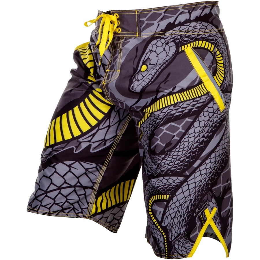 calções de banho venum snaker - amarelopreto