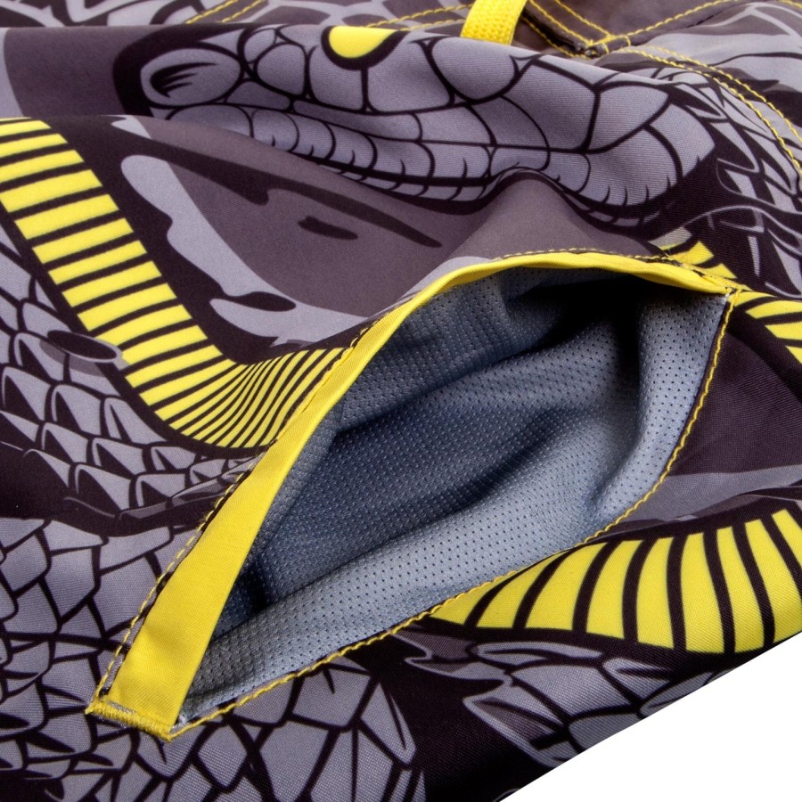 calções de banho venum snaker - amarelopreto
