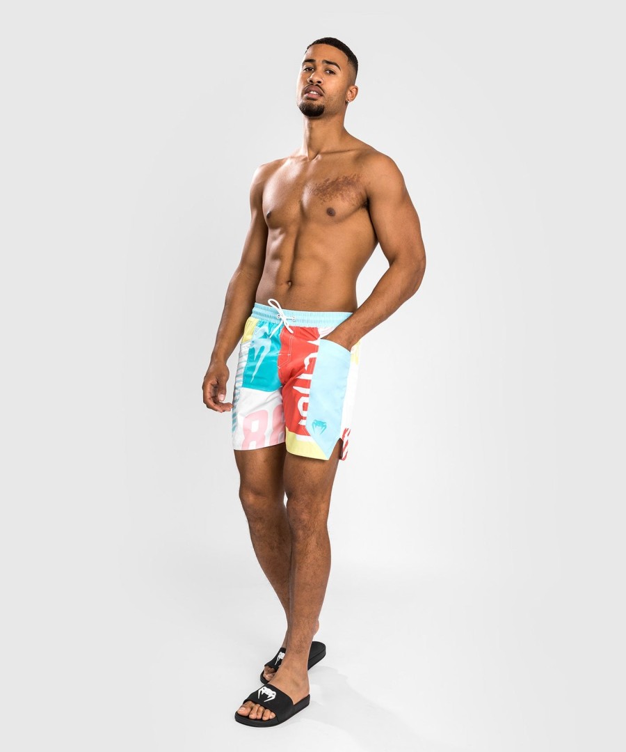 calções de banho venum summer 88 - azul clearwatervermelho chama