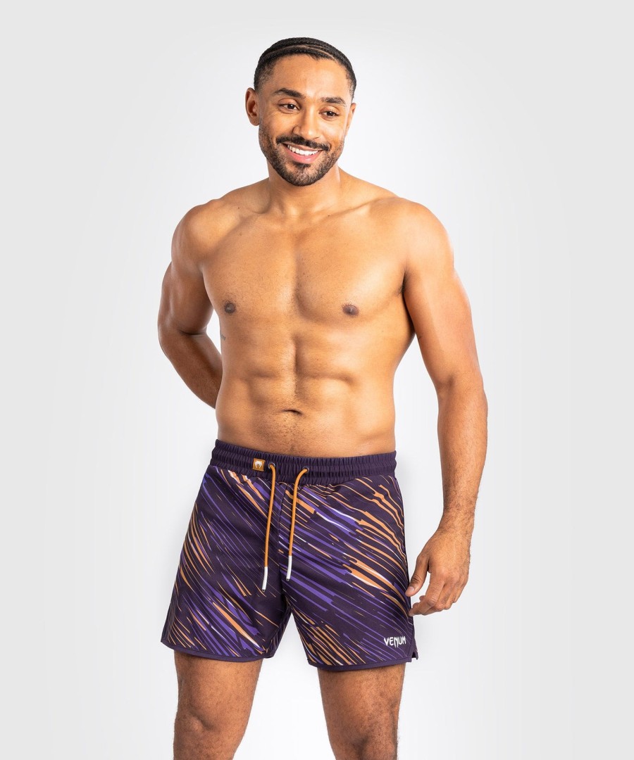 calções de banho masculinos venum rapid - roxo escuro