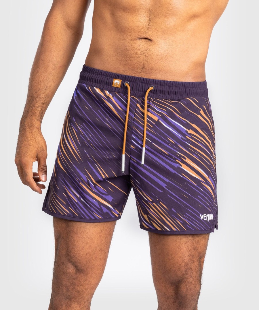 calções de banho masculinos venum rapid - roxo escuro