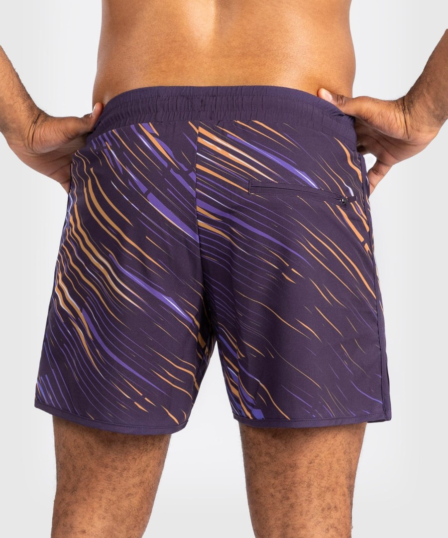 calções de banho masculinos venum rapid - roxo escuro