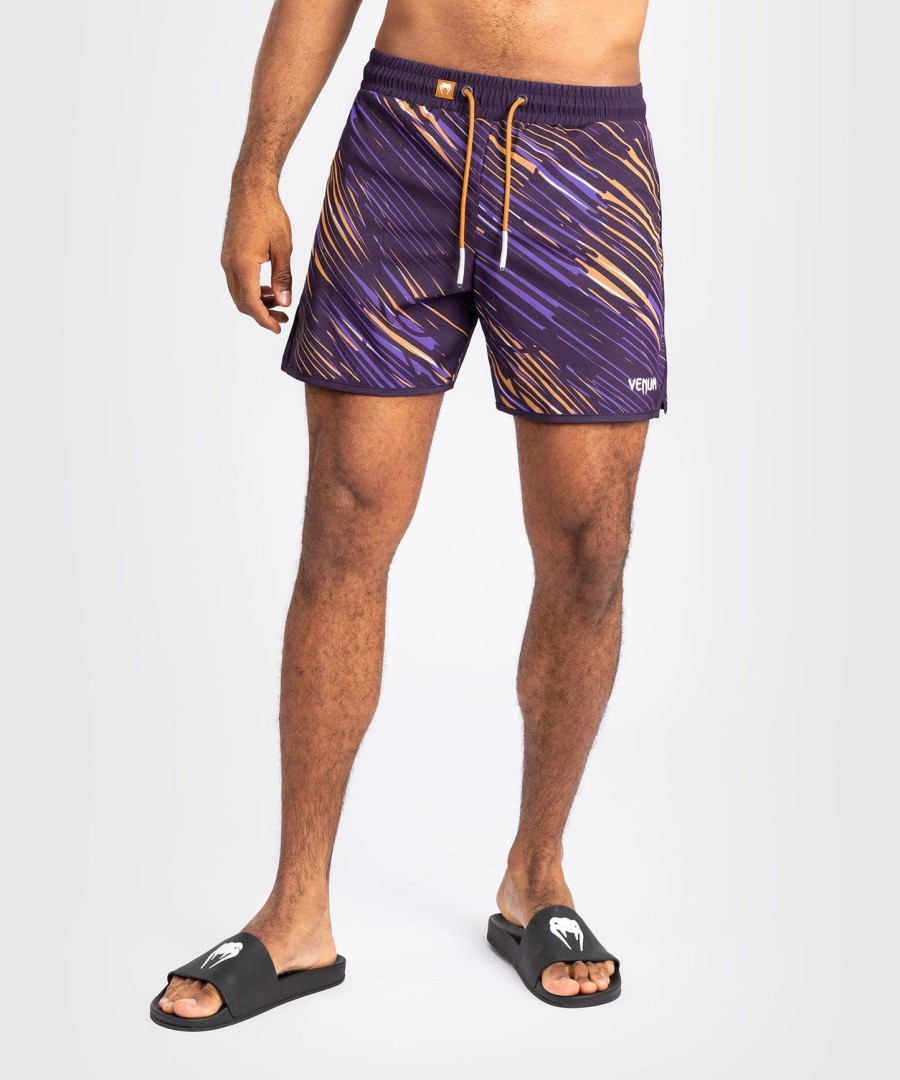 calções de banho masculinos venum rapid - roxo escuro
