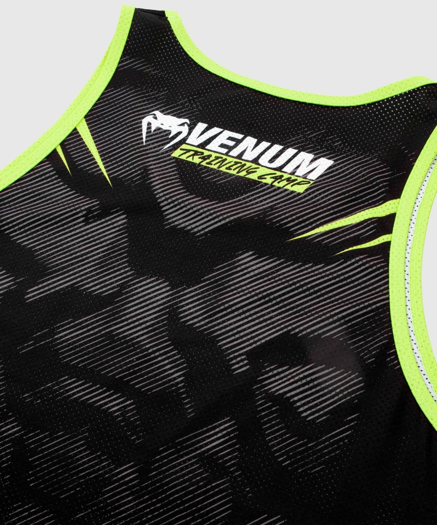 camiseta regata venum training camp 2.0 - pretaamarelo neon