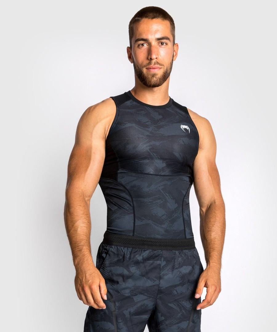 camiseta de proteção solar venum electron 3.0 - sem mangas - preta