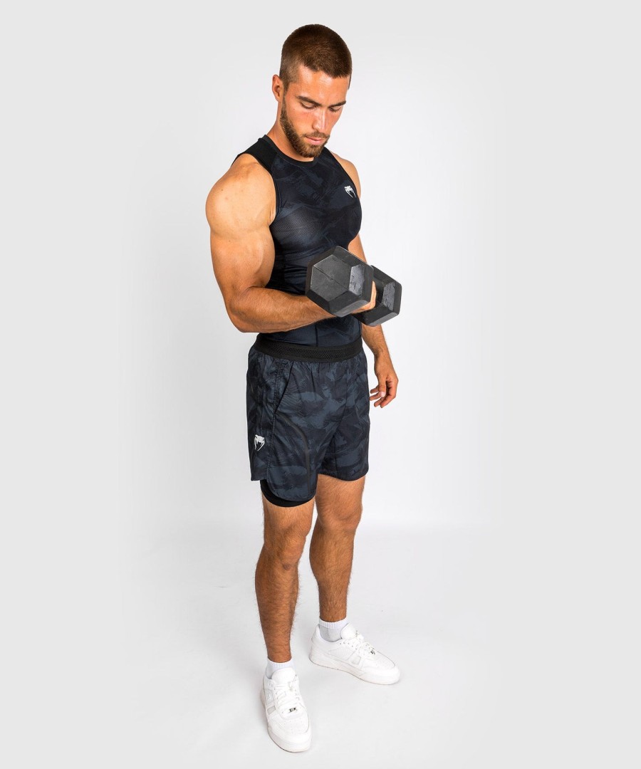 camiseta de proteção solar venum electron 3.0 - sem mangas - preta