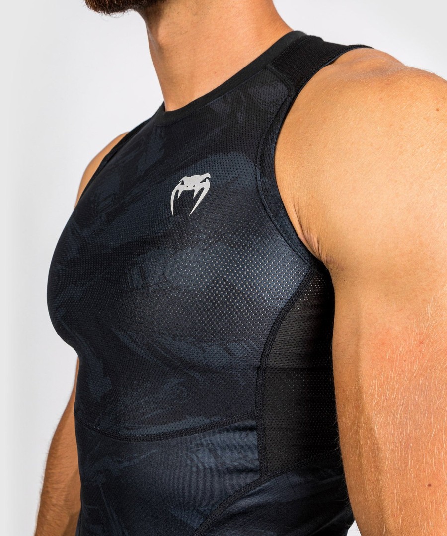 camiseta de proteção solar venum electron 3.0 - sem mangas - preta