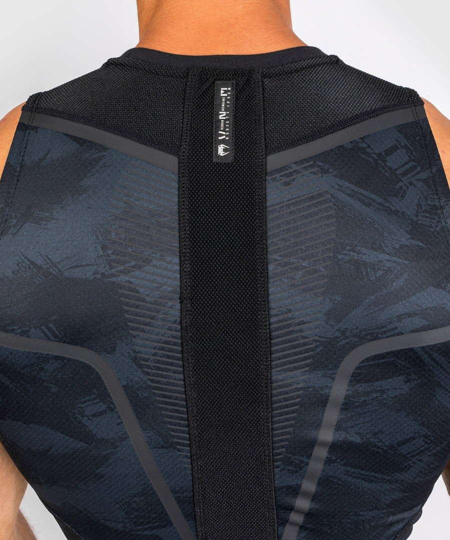 camiseta de proteção solar venum electron 3.0 - sem mangas - preta