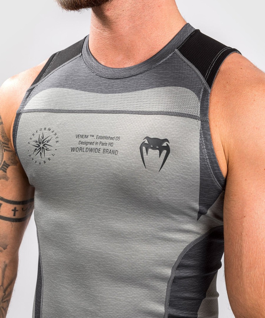camiseta de proteção solar sem mangas venum stone - verde mineral