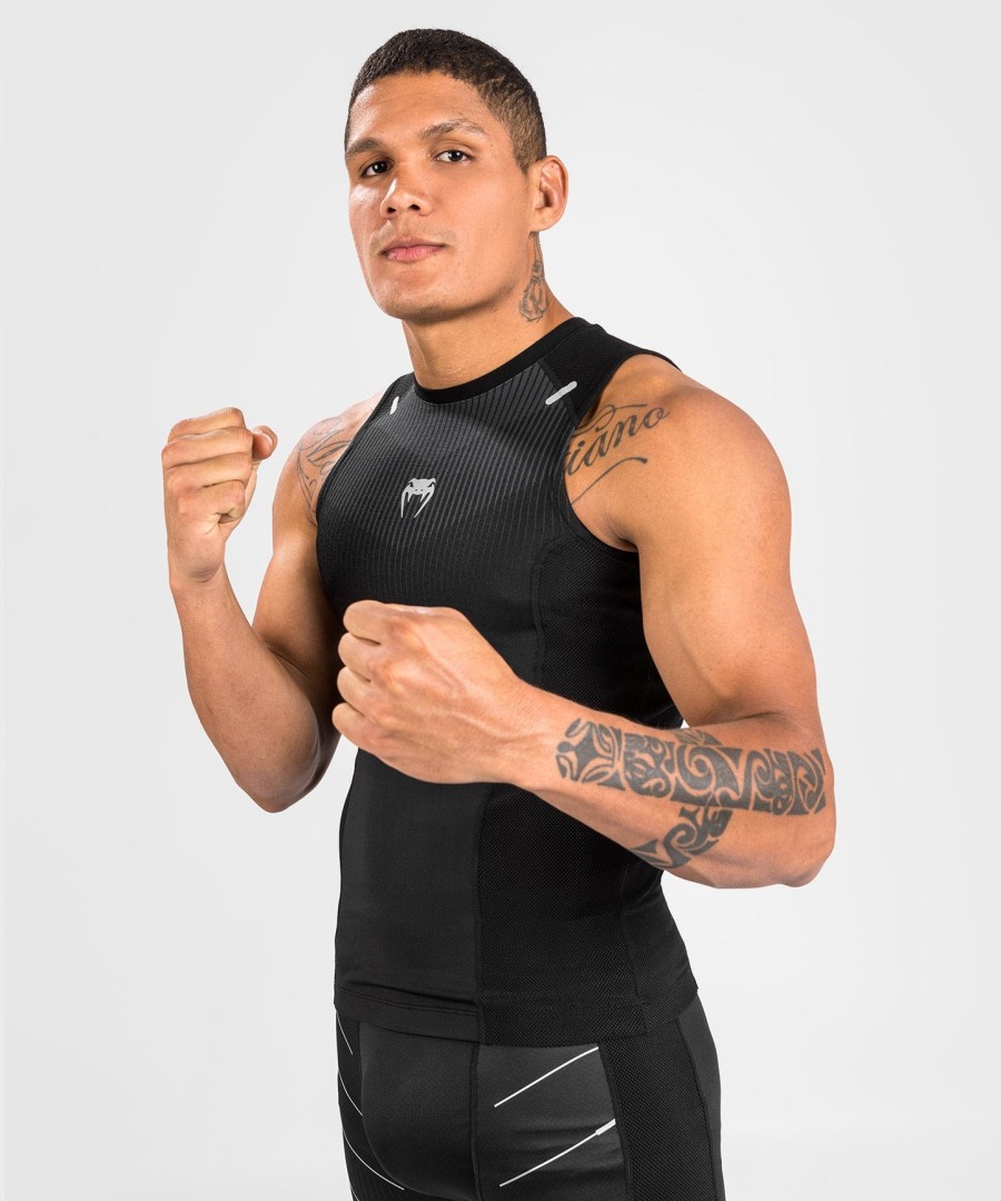 venum rashguard sem mangas biomecha - pretocinza