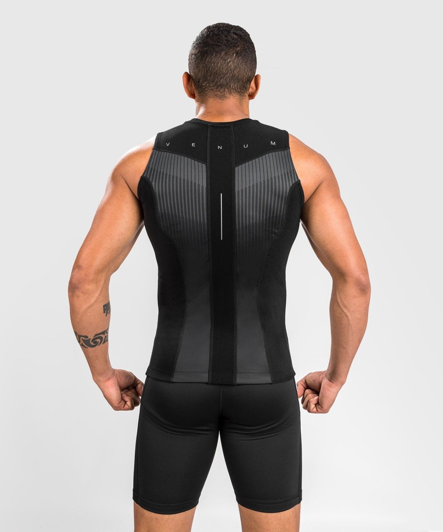 venum rashguard sem mangas biomecha - pretocinza