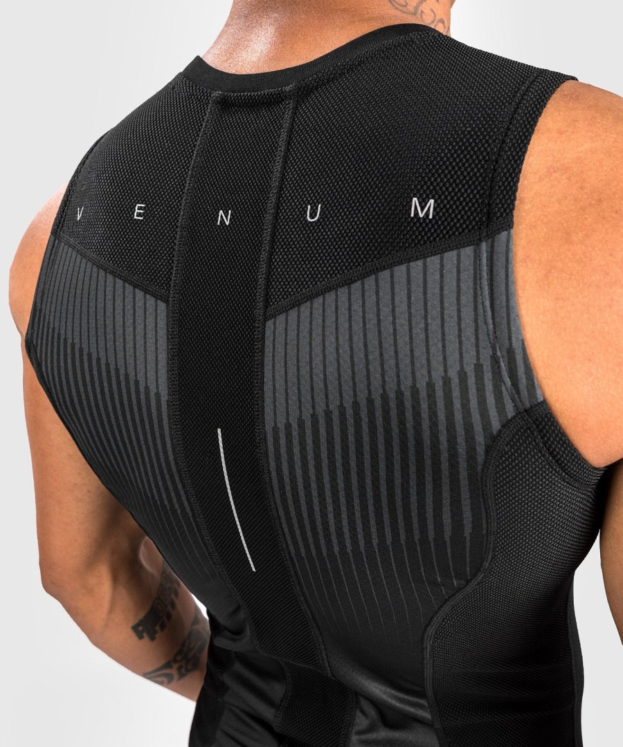 venum rashguard sem mangas biomecha - pretocinza