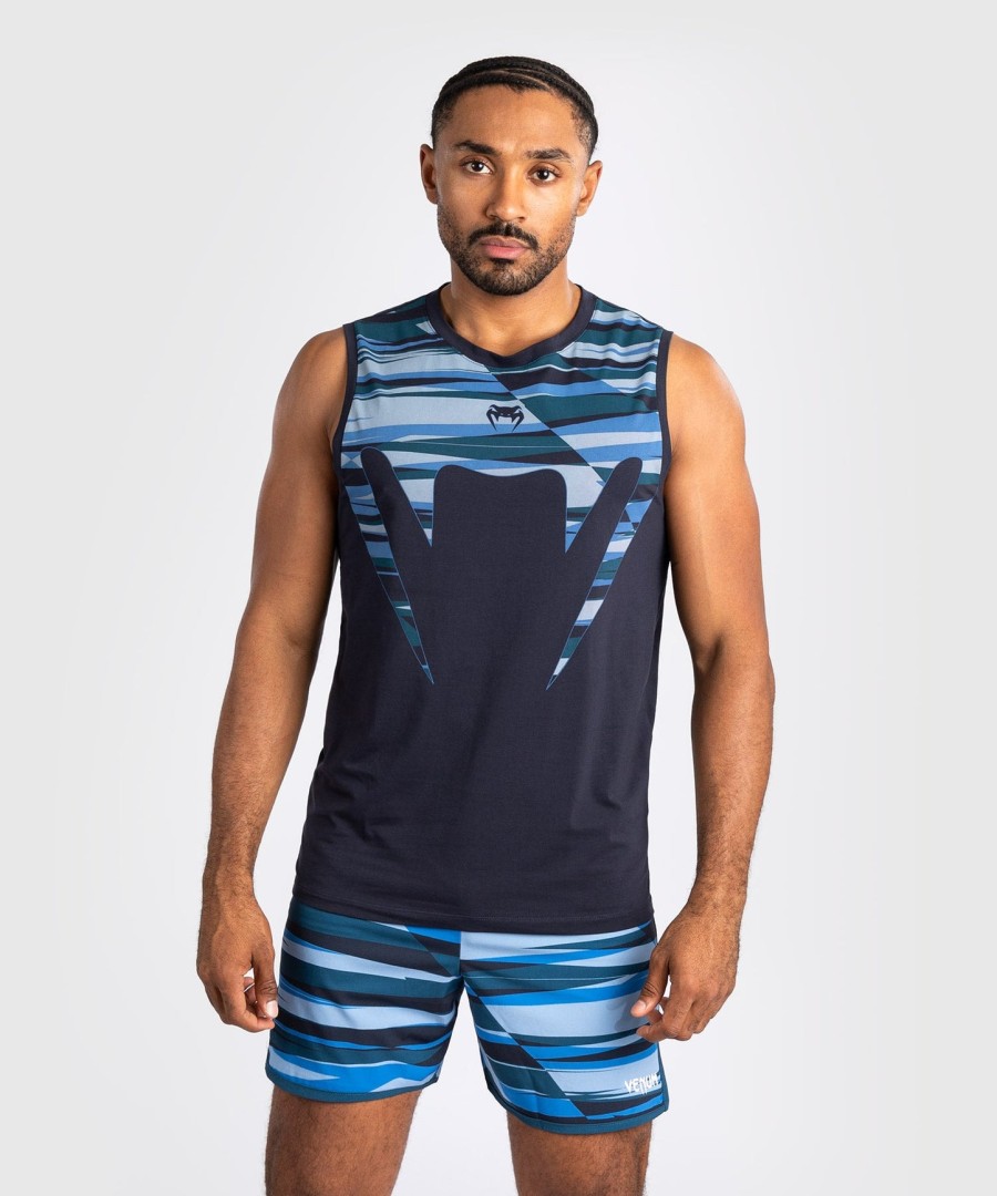 regata masculina venum rapid - cabeça de cobra - azul sombra